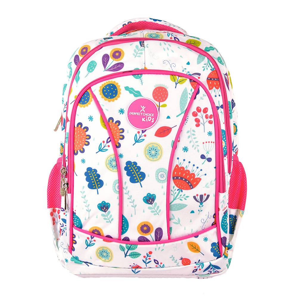 PC-085317 Mochila Escolar Infantil Múltiples Compartimentos Modeo Brooklyn Flores | PERFECT CHOICE - PC-085317 Mochila Escolar Infantil Múltiples Compartimentos Modeo Brooklyn Flores | PERFECT CHOICE -